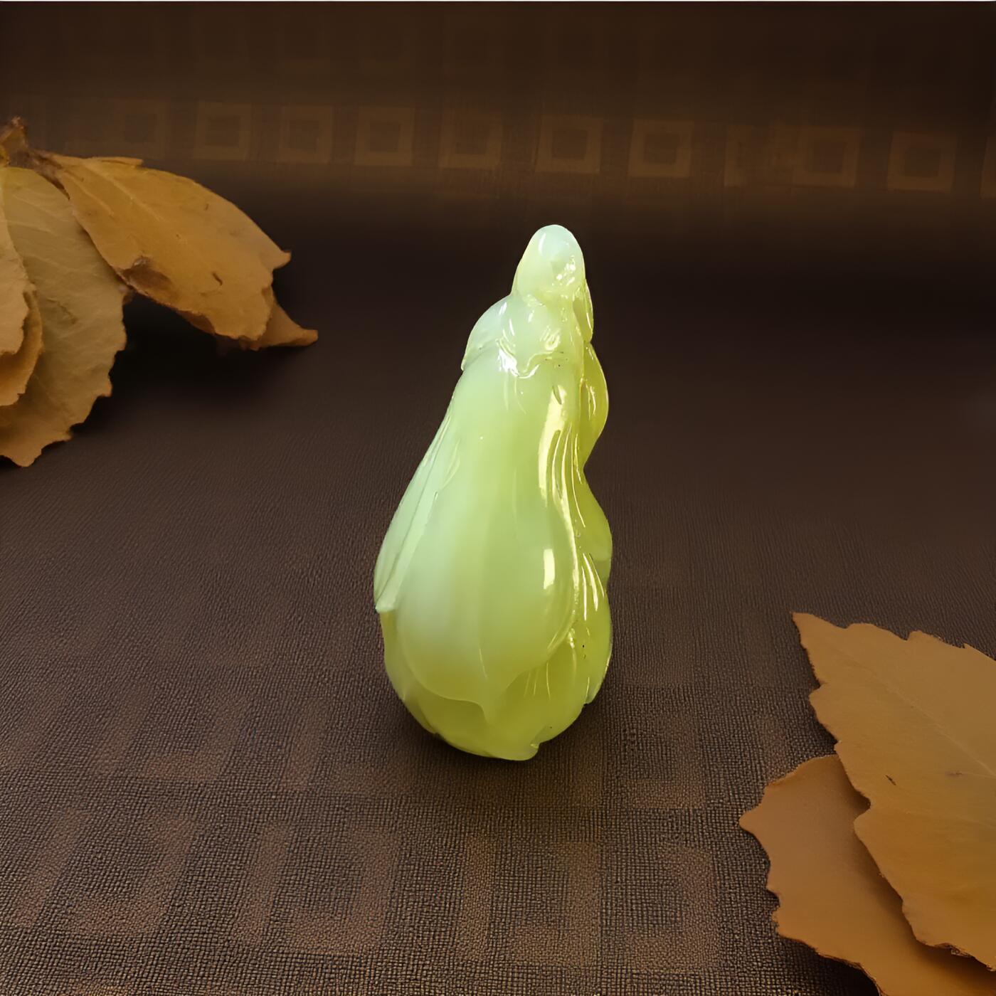 碧月说宝 君子怀瑾·当代和田玉清风专场(八) 和田玉黄口玉兰花