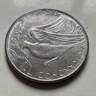 🌹外币初藏🌹🐯2026年第40场   每周二四六晚8️⃣点 世界钱币 - 梵蒂冈1976年100里拉