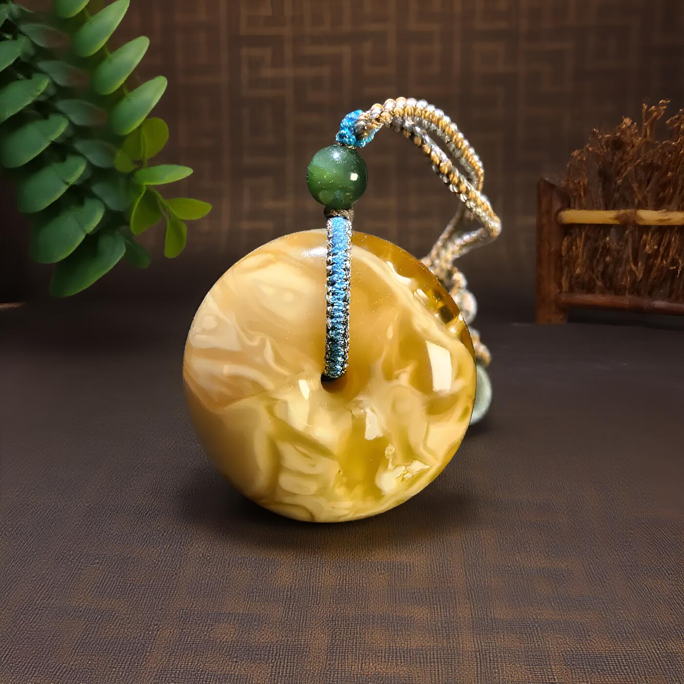 碧月说宝 君子怀瑾·当代和田玉清风专场(八) 俄料 溶洞妖花 平安扣吊坠