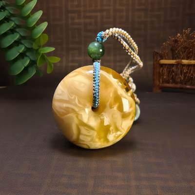 碧月说宝 君子怀瑾·当代和田玉清风专场(八) - 俄料 溶洞妖花 平安扣吊坠