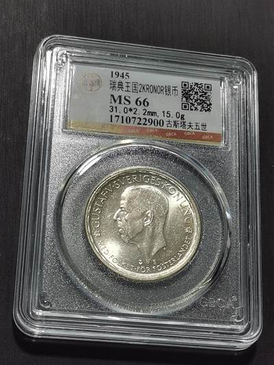 天下钱庄专场欢迎参拍 - 瑞典2克朗银币