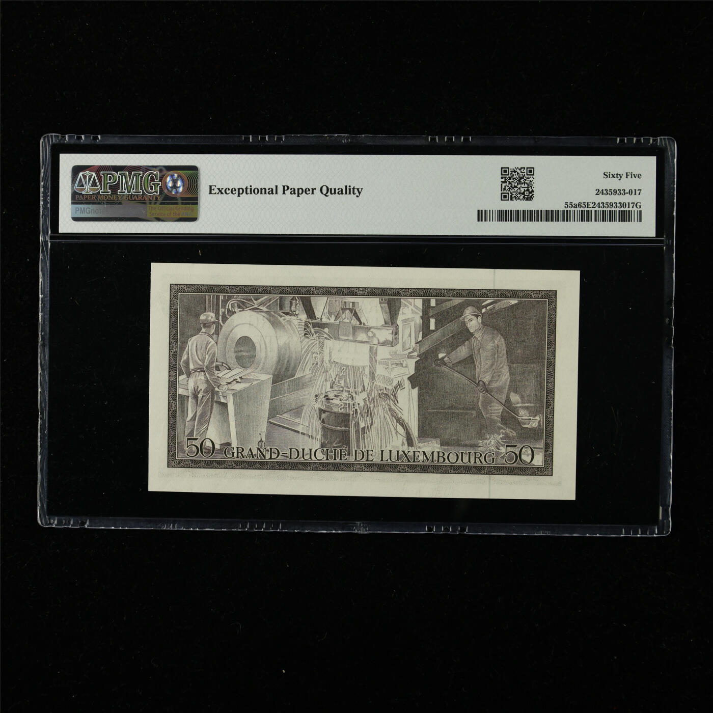 【亘邦集藏】第226期拍卖 1972年 卢森堡50法郎 PMG 65EPQ C399383