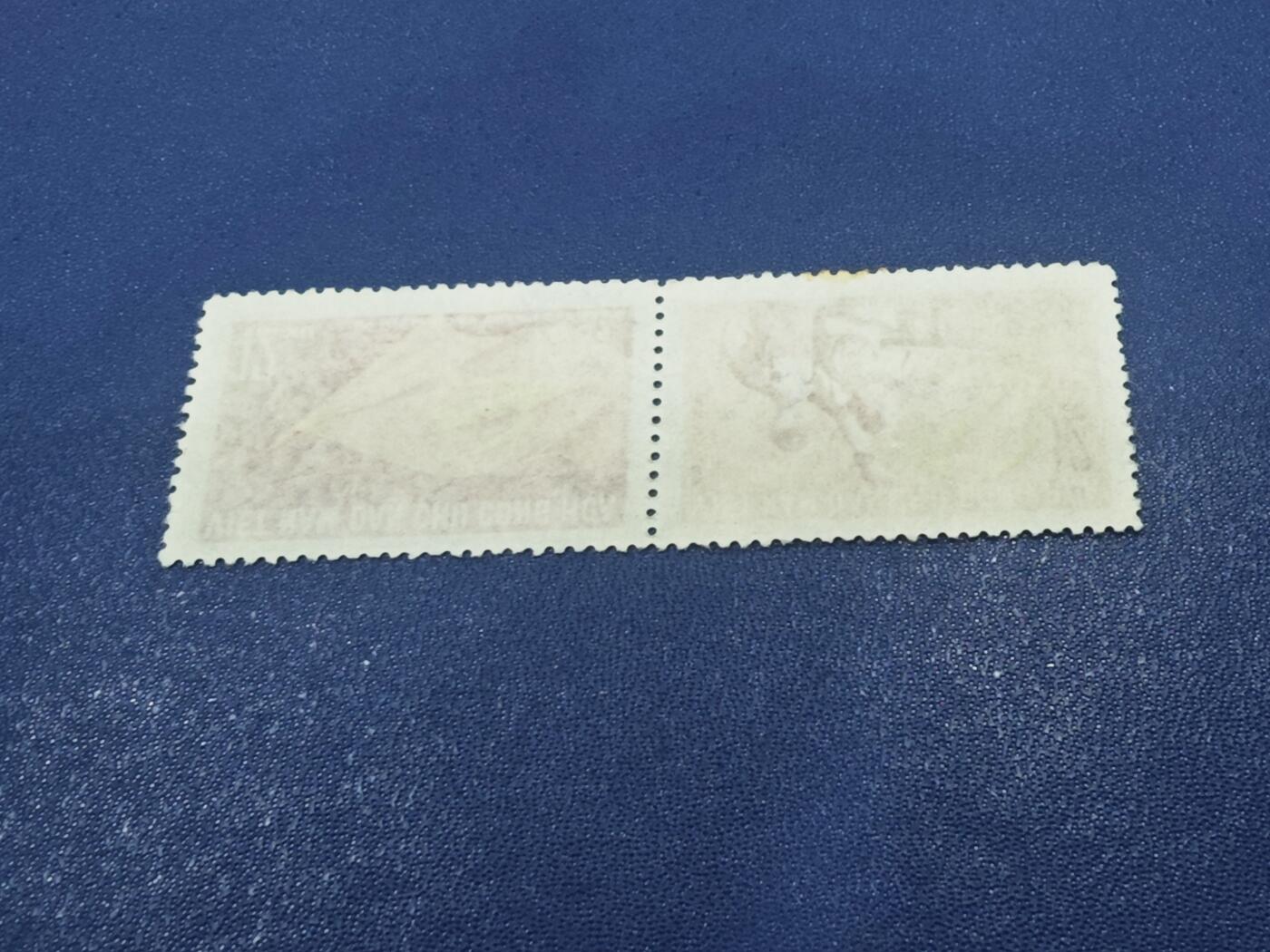 橙子收藏第八期(社会主义国家邮票专场)      越南民主共和国（北越）1965年越南共产党成立35周年纪念双联邮票   邮票是越南抗美战争时期的重要邮政史料，反映了北越政权以“建党纪念”强化革命意识形态、动员民众参与斗争的时代背景。