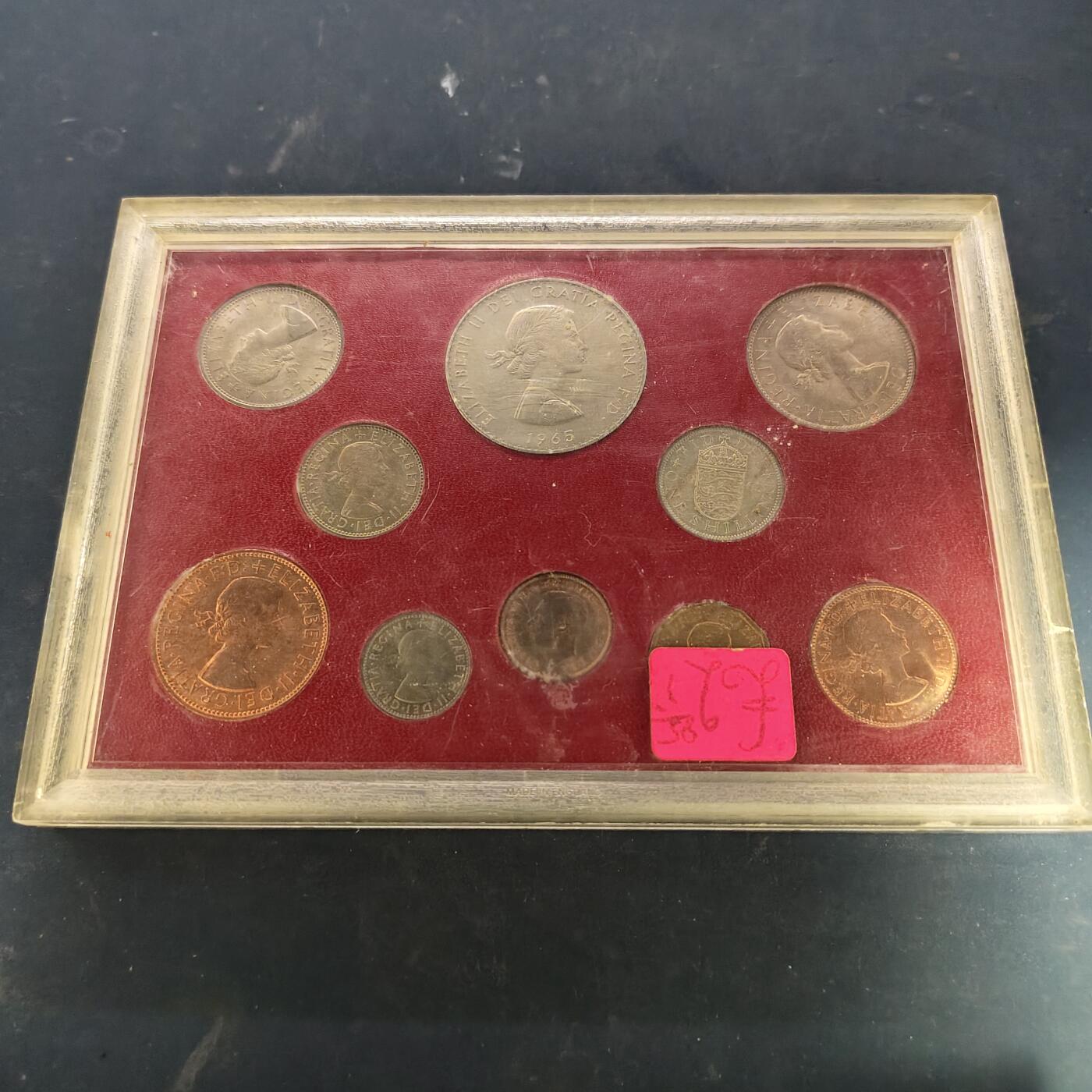 【全场包邮】纯粹捡漏拍521场 英国盒装套币3盒一组-1961-1967年十二进制盒装带克朗币+1982年官方精制套币+1981年官方精制套币