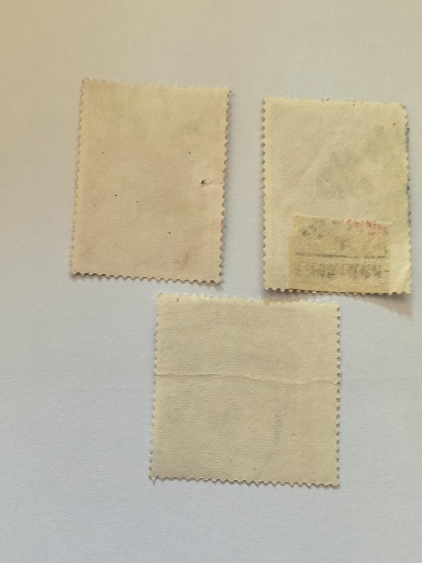 杂票 中国邮票人物各时期照片3枚不同旧