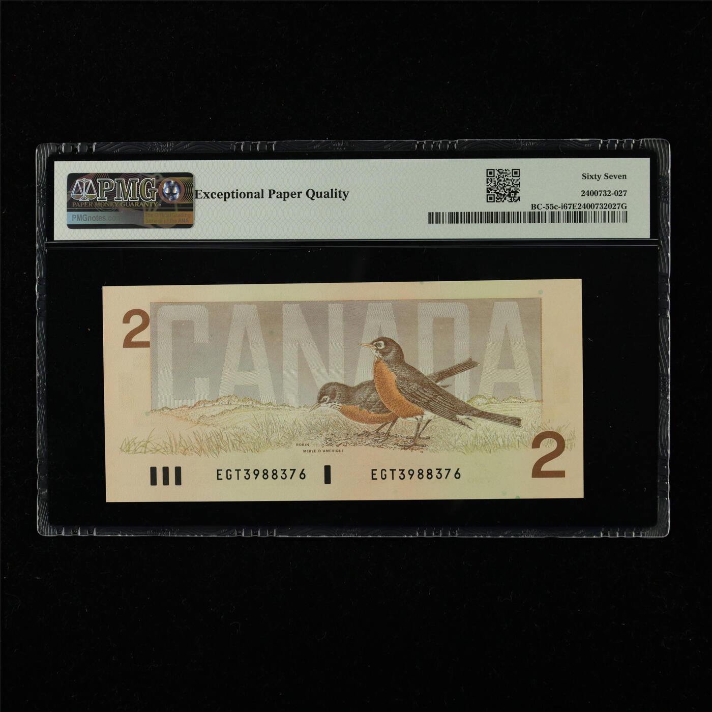 【亘邦集藏】第226期拍卖 1986年 加拿大2元 PMG 67EPQ EGT3988376
