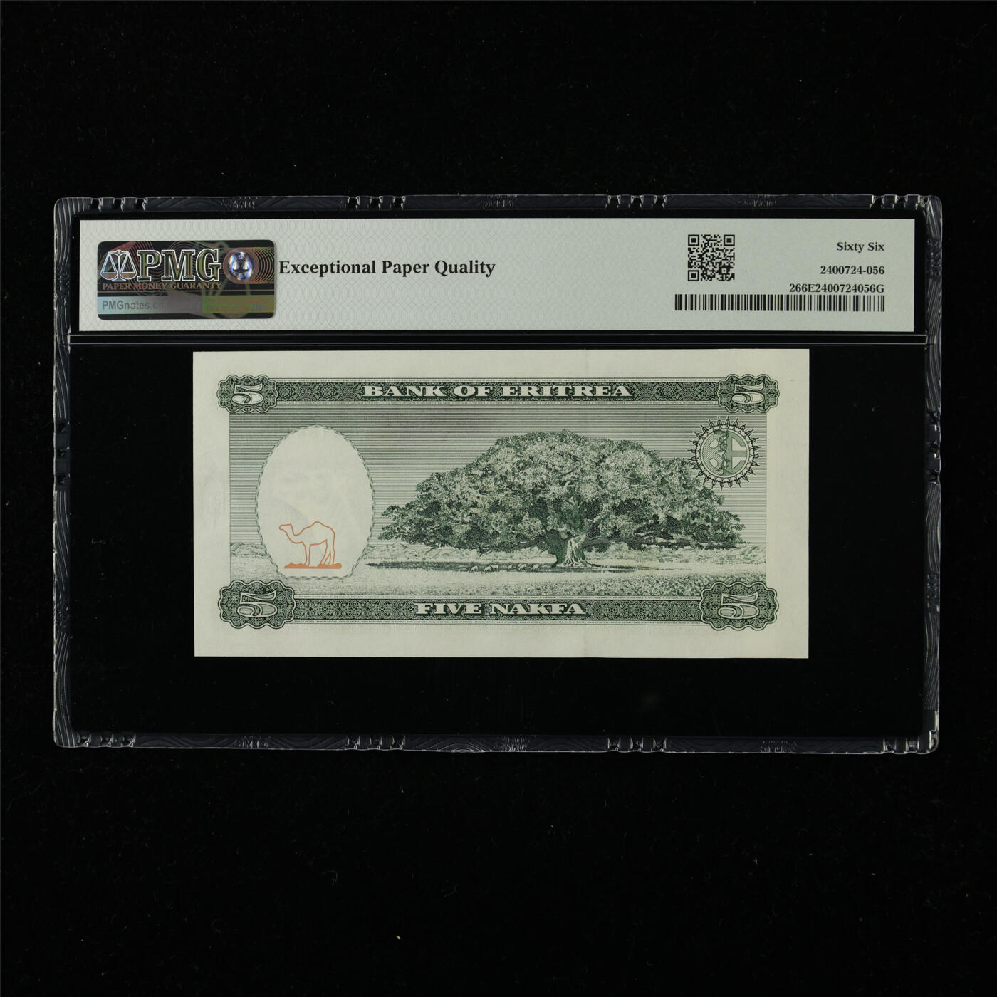 【亘邦集藏】第226期拍卖 1997年 厄立特里亚5纳克法 PMG 66EPQ AD0184656