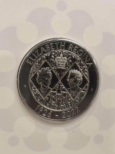 G&W世界散币，银币处理专场（第47场） - 英国2022年5磅  伊丽莎白二世逝世纪念 克朗型