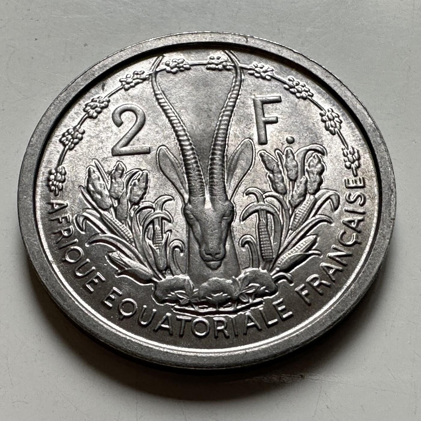 🌹外币初藏🌹🐯2026年第40场   每周二四六晚8️⃣点 世界钱币 法属赤道非洲 1948年 2法郎 