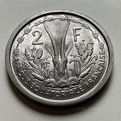 🌹外币初藏🌹🐯2026年第40场   每周二四六晚8️⃣点 世界钱币 - 法属赤道非洲 1948年 2法郎 