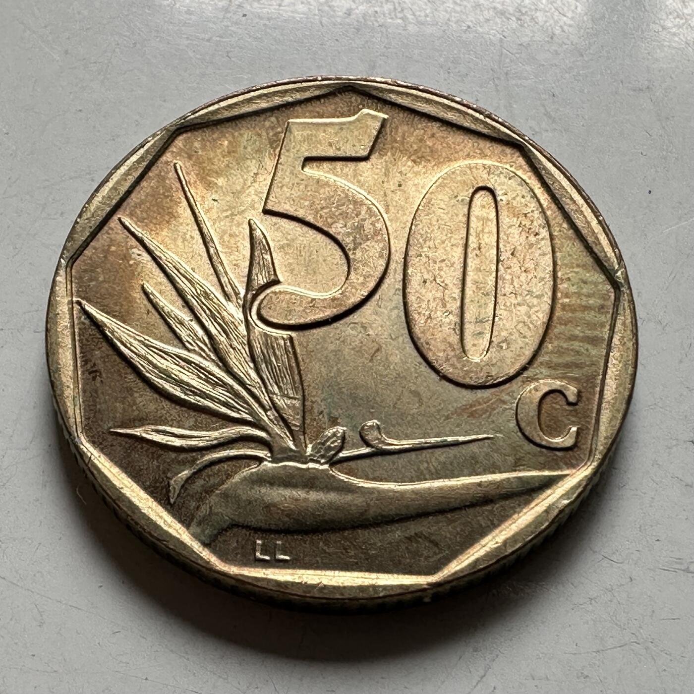 🌹外币初藏🌹🐯2026年第40场   每周二四六晚8️⃣点 世界钱币 南非1996年50分