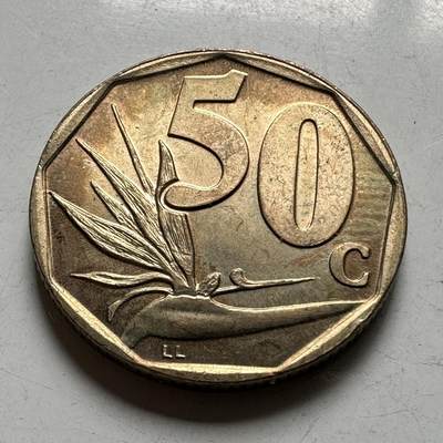 🌹外币初藏🌹🐯2026年第40场   每周二四六晚8️⃣点 世界钱币 - 南非1996年50分