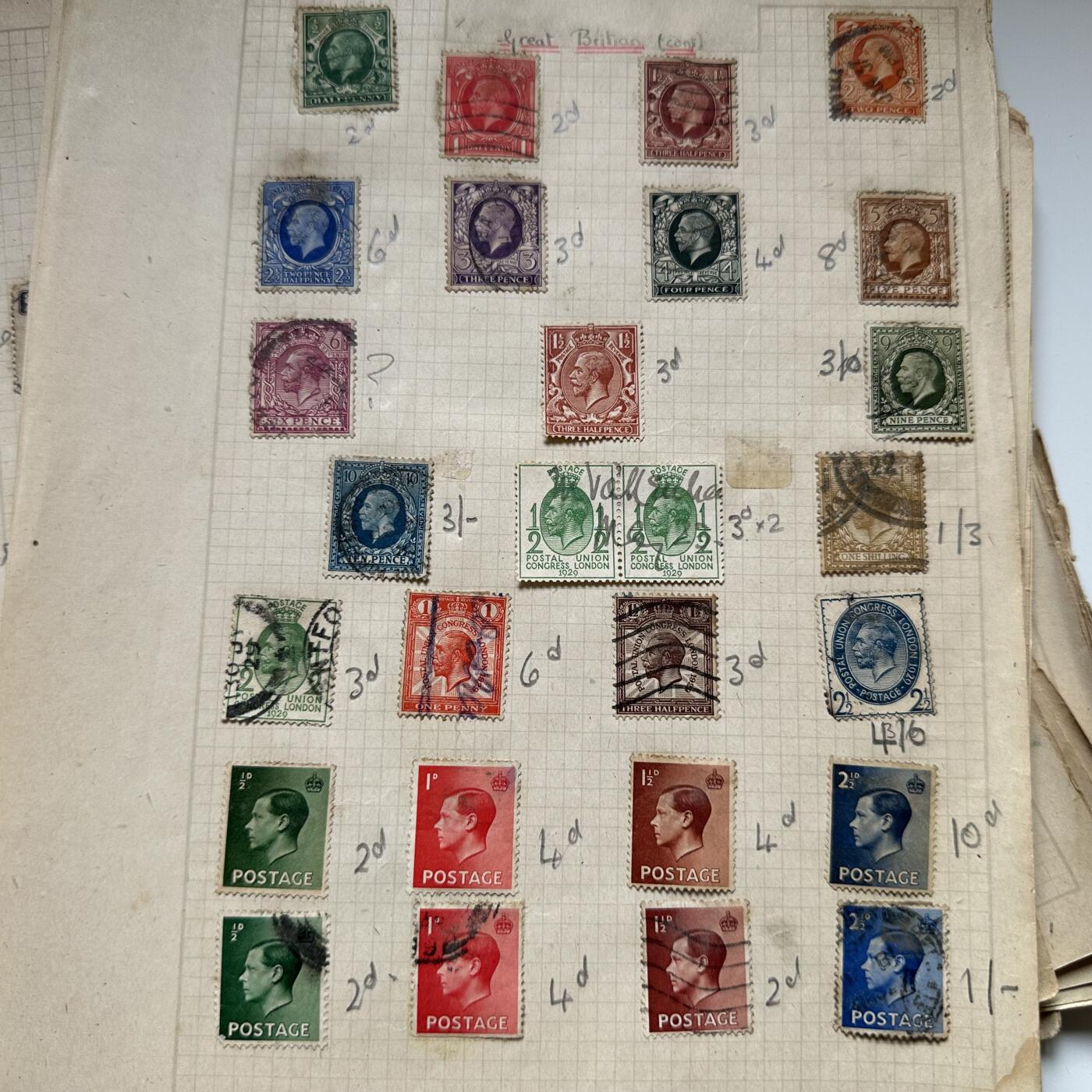 🌹外币初藏🌹🐯2026年第40场   每周二四六晚8️⃣点 世界钱币 世界各国二战前老邮票一组 大约上千张