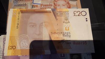 世界钱币～微拍第245期暨2026年第26期  新货卖剩品种部分上架提供选购 - 2011年直布罗陀20镑全新绝品无47尾号195