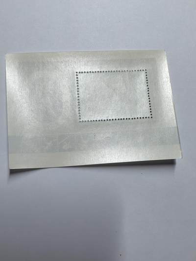 杂票 苏联邮票1982年第五届冬季运动会 射击 滑冰边纸图案小型张