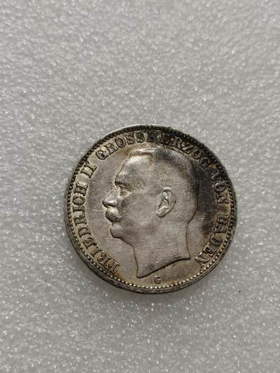 天下钱庄专场欢迎参拍 - 德国巴登3马克银币