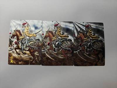 龙虎卡牌-八二场（满200元包邮，无佣金，每周六结拍，欢迎送拍） - 粗闪3张  齐卡文化  梓墨 - 五虎将黄忠 三宫