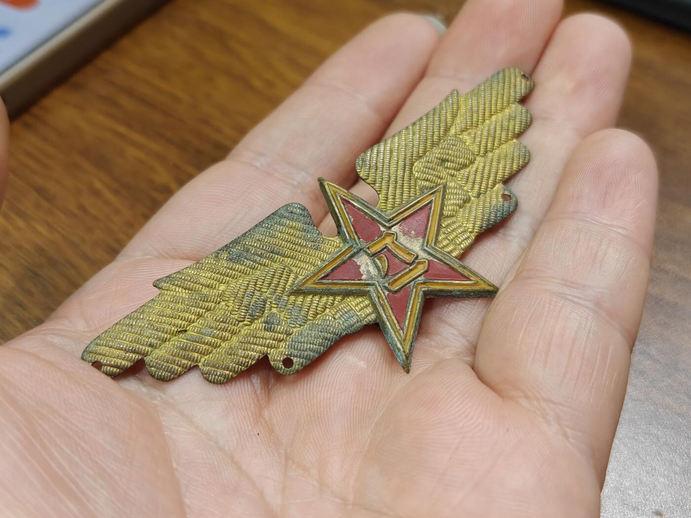 徽章钱币纪念章刺绣杂件专拍 五十年代大翅膀徽章