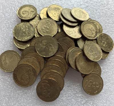 外国优质银币克朗币纪念章，每周六晚九点倒数截拍，满百包邮可寄存，持续收拍 - 马来西亚50分50枚