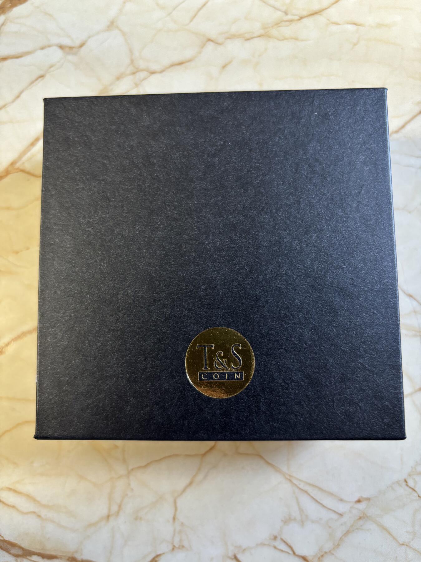 第197期拍卖 纽埃2024年维京人2盎司高浮雕仿古镀金纪念银币，999银，发行500枚