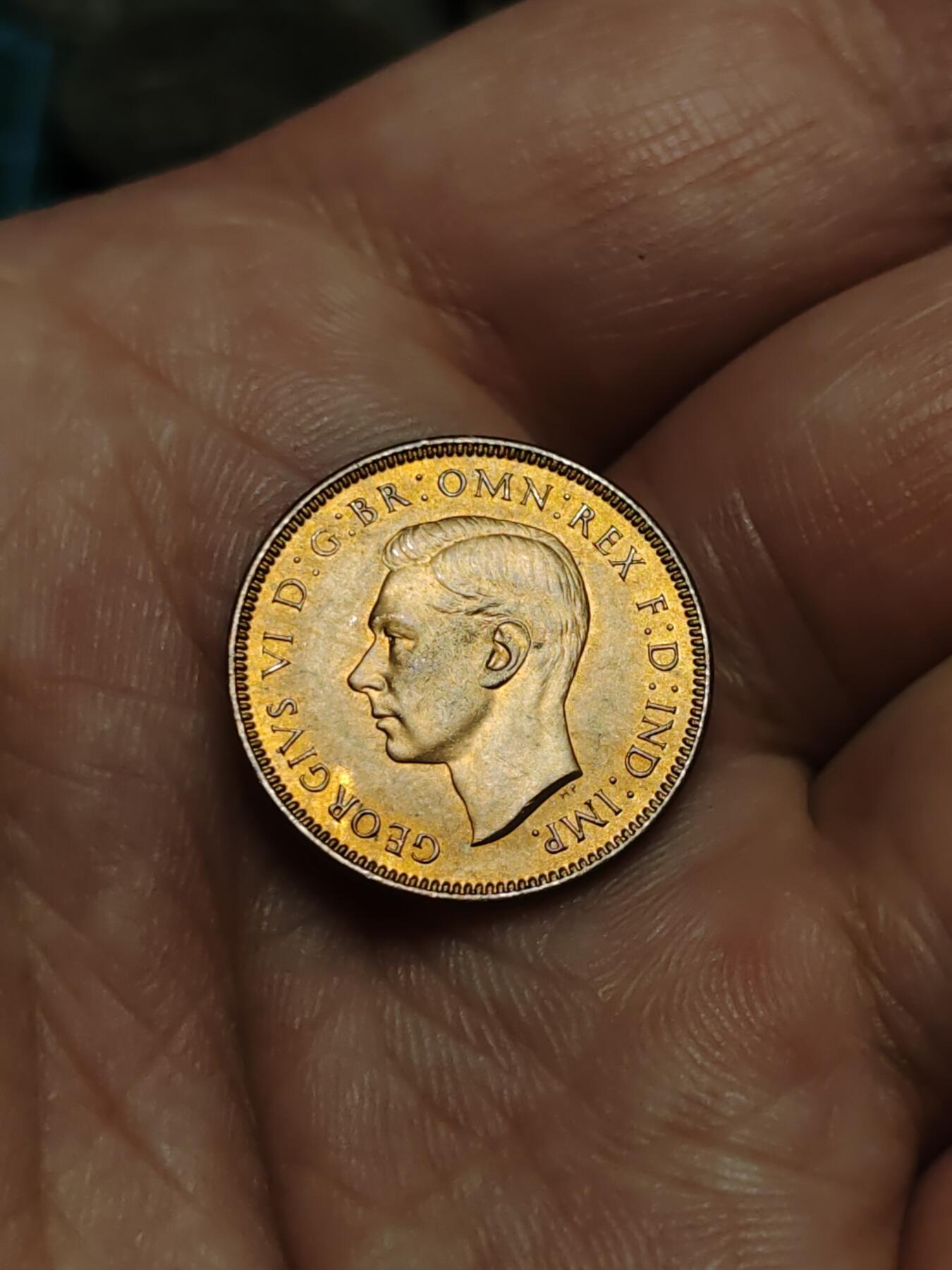 2026年第四十三场(总第二百一十二场）外国好品散币场(免佣金) 原光好品–英国🇬🇧1937年1法新(乔治六世加冕年，第一版首发年)