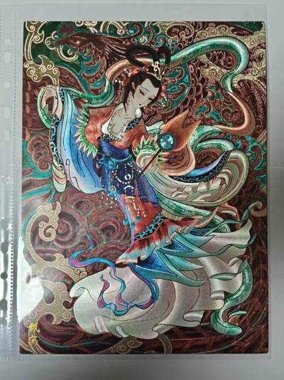 龙虎卡牌-八二场（满200元包邮，无佣金，每周六结拍，欢迎送拍） - A4粗闪大卡 齐卡文化 心染 - 甄宓