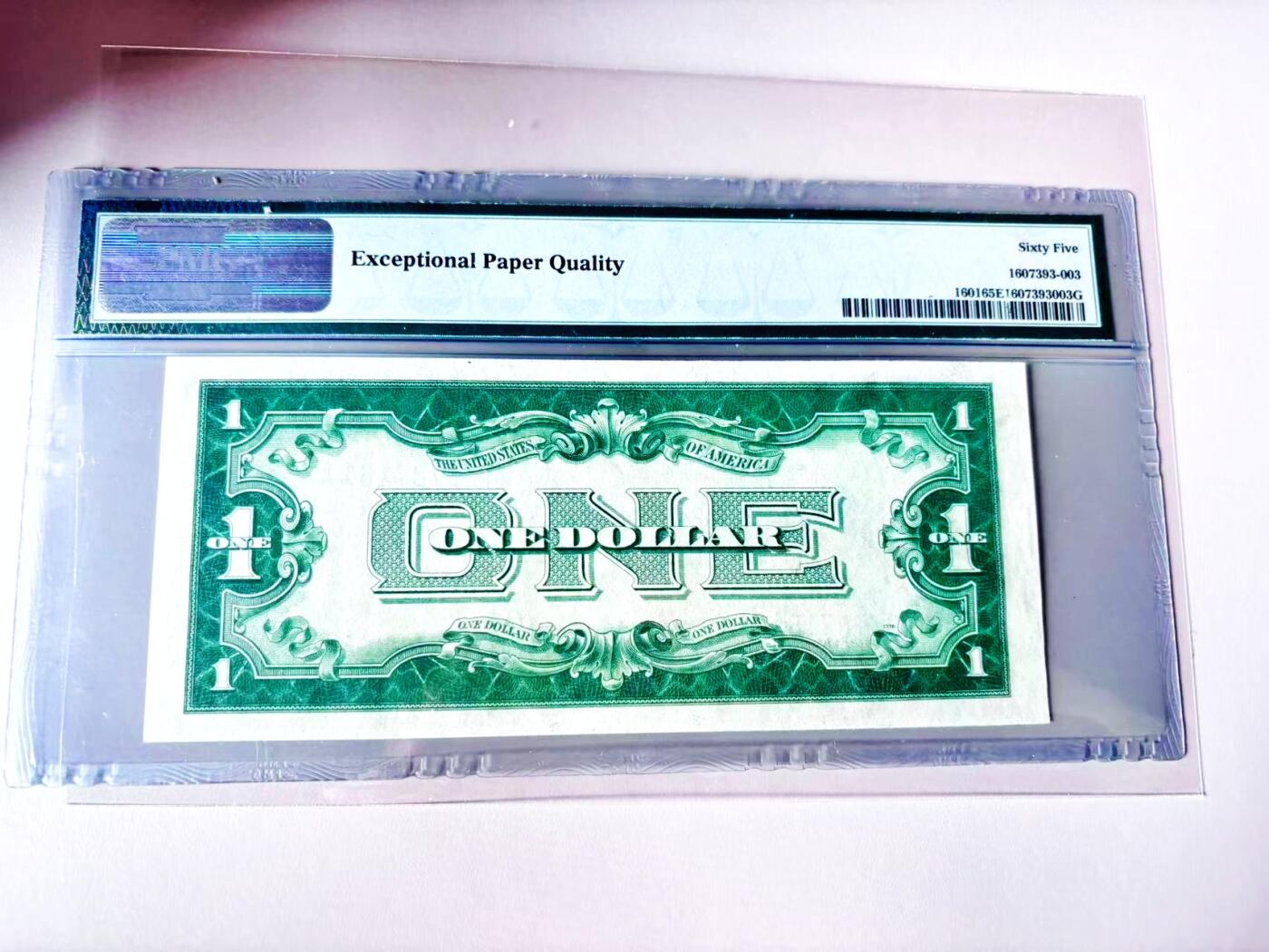 【Blue Auction】世界纸币精拍第807期——18级TOP拍卖/信誉/品质/专业/高效💫 美国 1928A 1美金 银币券 PMG65EPQ 