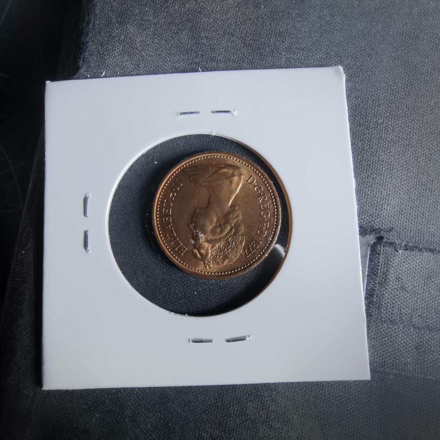 沼泽如烟--第1047场 英国1977年1便士