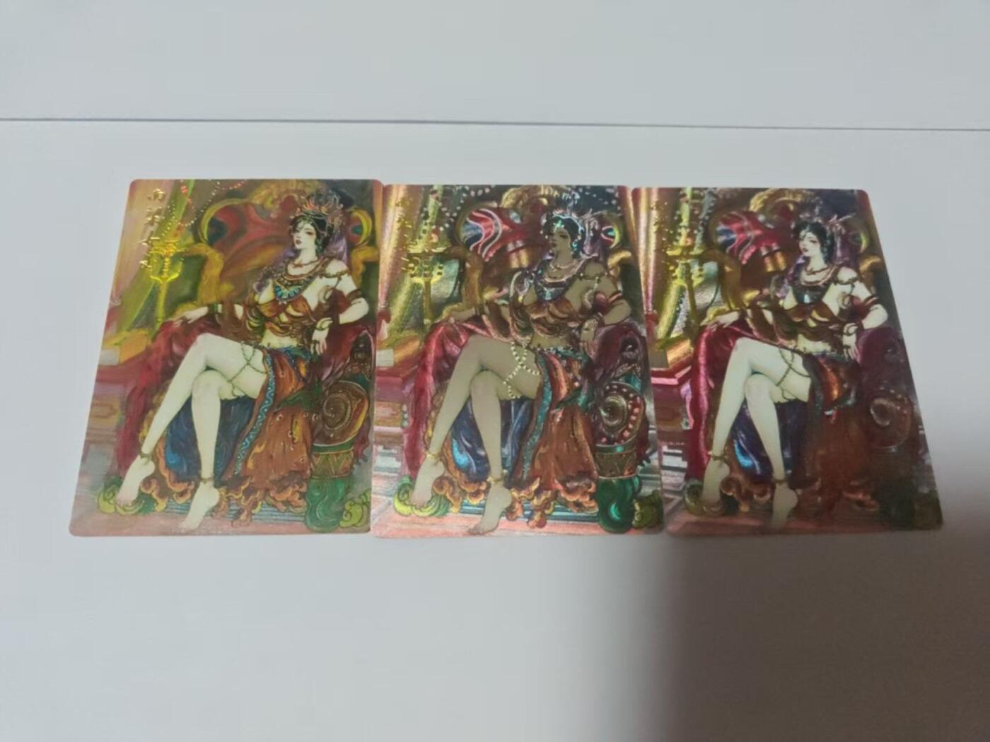 龙虎卡牌-八二场（满200元包邮，无佣金，每周六结拍，欢迎送拍） 彩闪+半粗+全粗  韵卡文化 梦韵西游 韦清瑀 - 西凉女王 三工艺