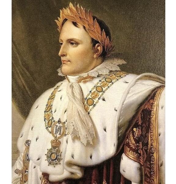 【艺术】法国艺术大章 拿破仑金叶冠+雄鹰盾徽 高浮雕精制超巨型盘型大镀银章 123MM 232克