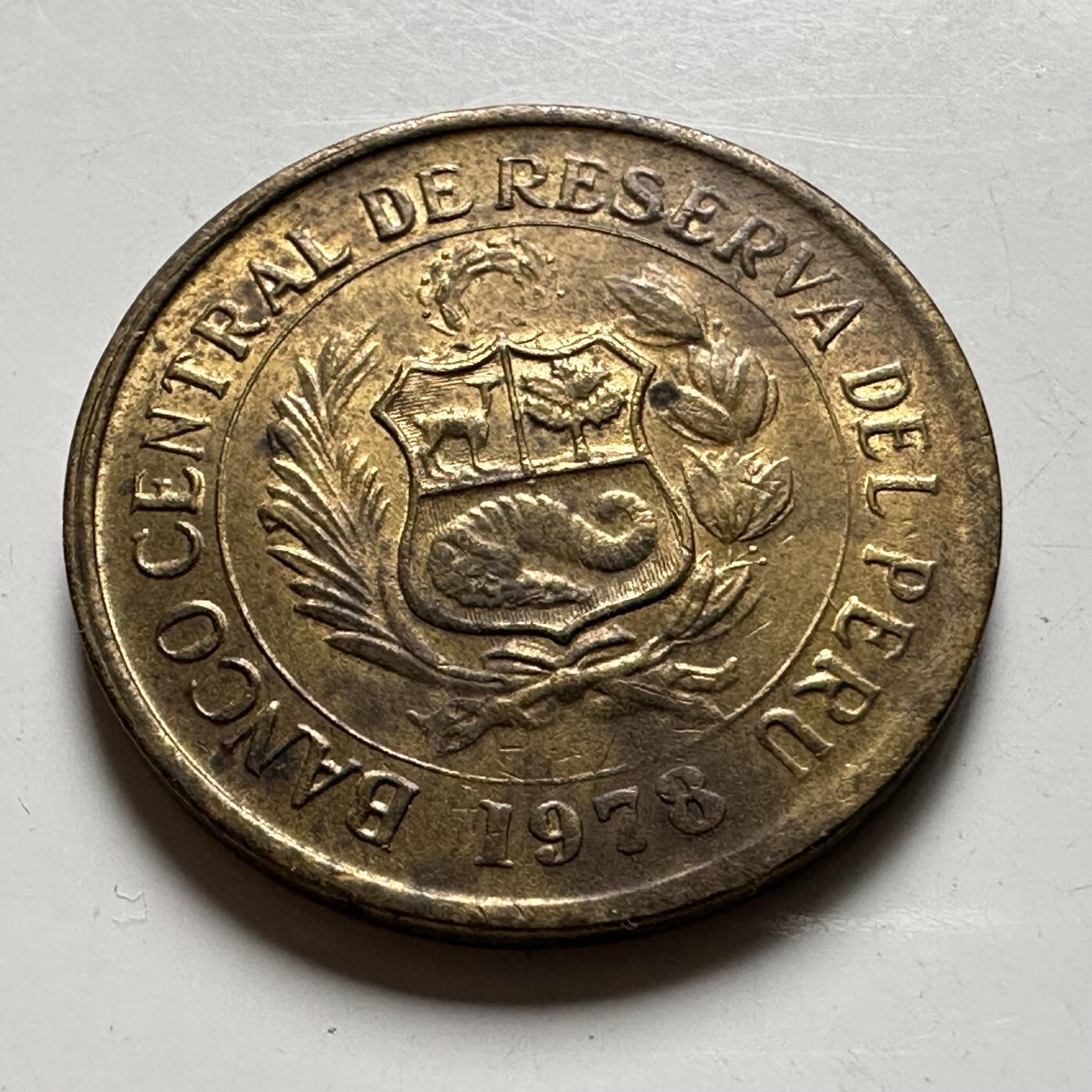 🌹外币初藏🌹🐯2026年第40场   每周二四六晚8️⃣点 世界钱币 秘鲁1978年五索尔