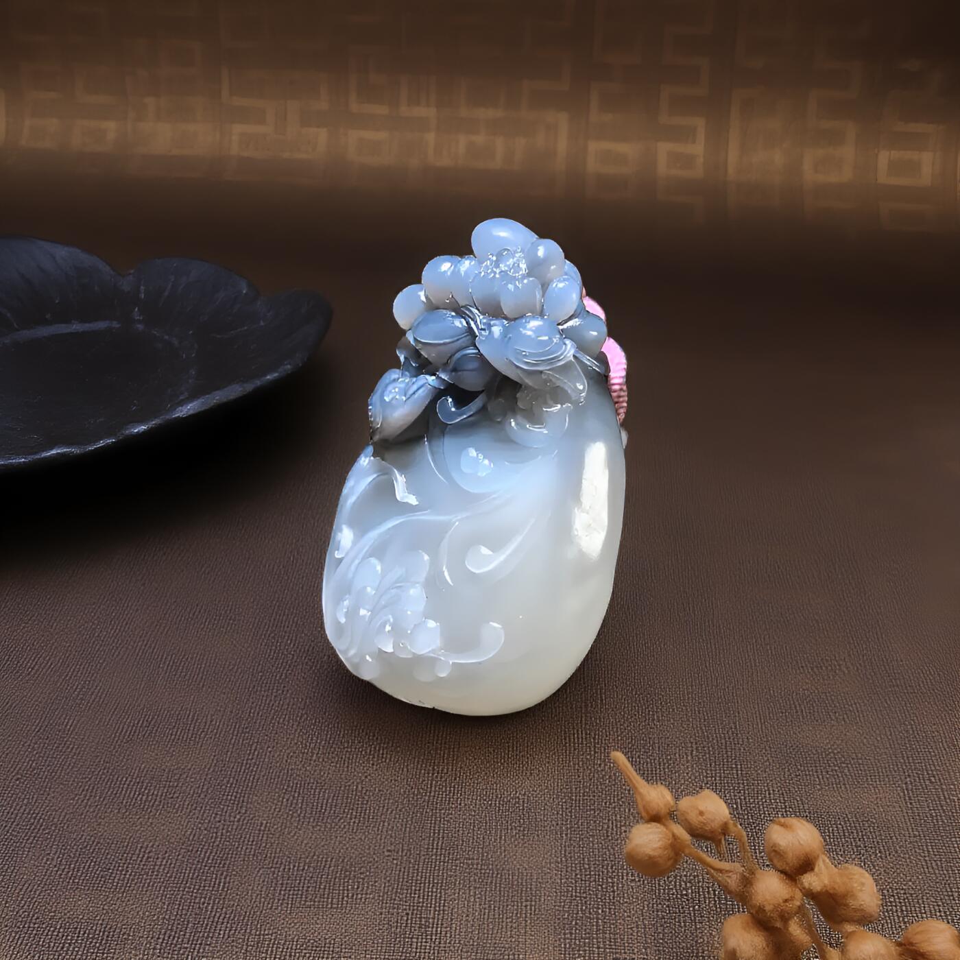 碧月说宝 君子怀瑾·当代和田玉清风专场(八) 烟紫和和美美