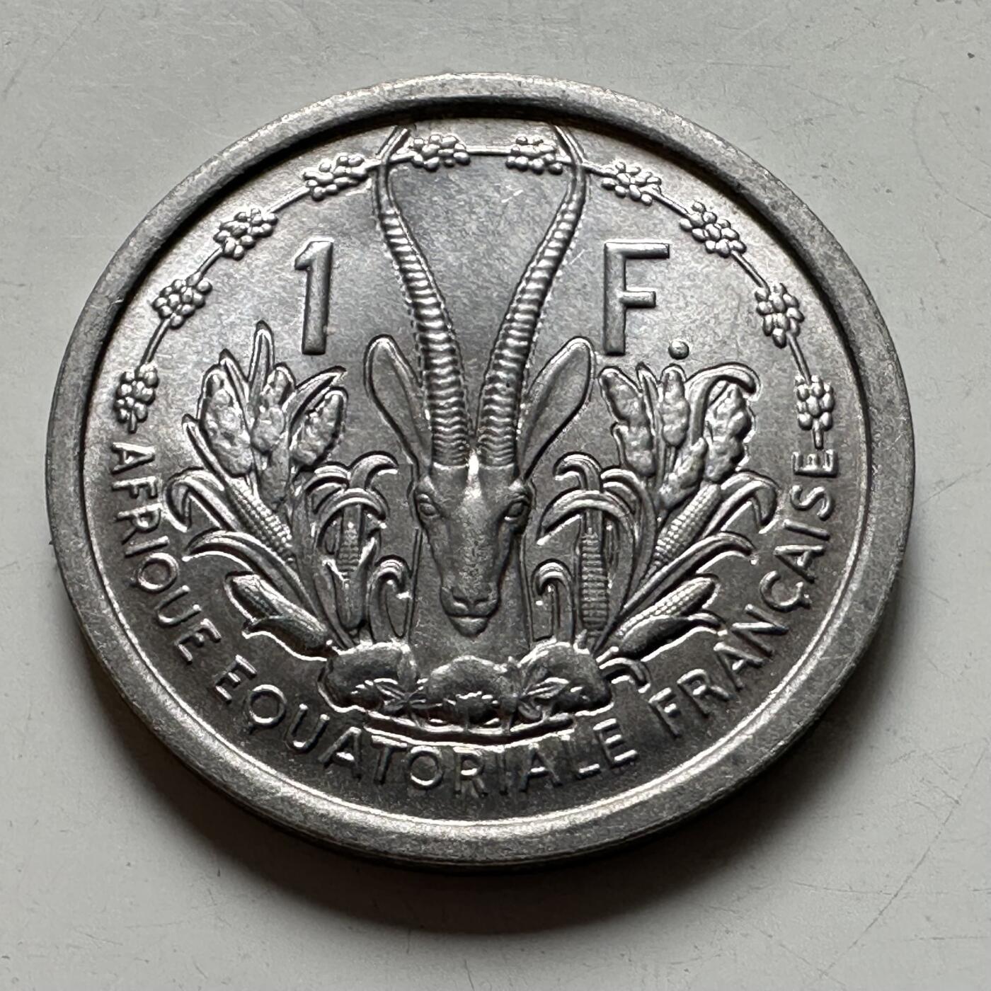 🌹外币初藏🌹🐯2026年第40场   每周二四六晚8️⃣点 世界钱币 法属赤道非洲 1948年 1法郎 