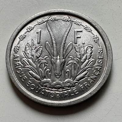 🌹外币初藏🌹🐯2026年第40场   每周二四六晚8️⃣点 世界钱币 - 法属赤道非洲 1948年 1法郎 