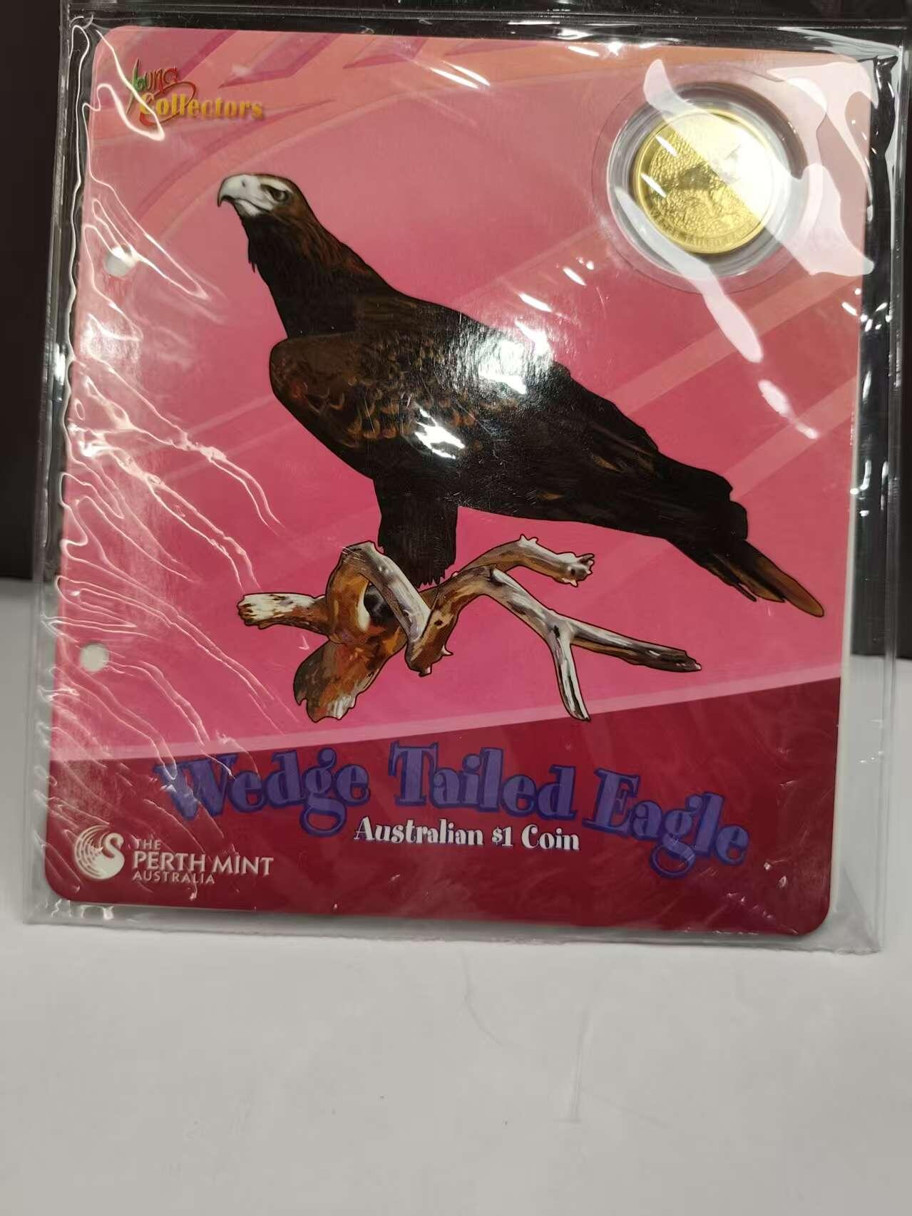 G&W世界散币，银币处理专场（第47场） 澳大利亚2008年1元 澳大利亚最大猛禽 楔尾雕纪念