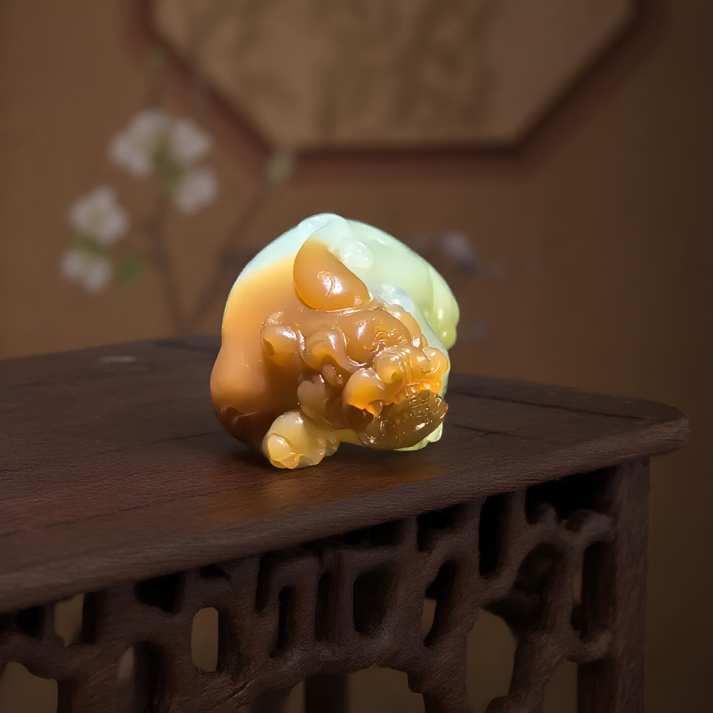 碧月说宝 君子怀瑾·当代和田玉清风专场(八) 和田玉糖料貔貅