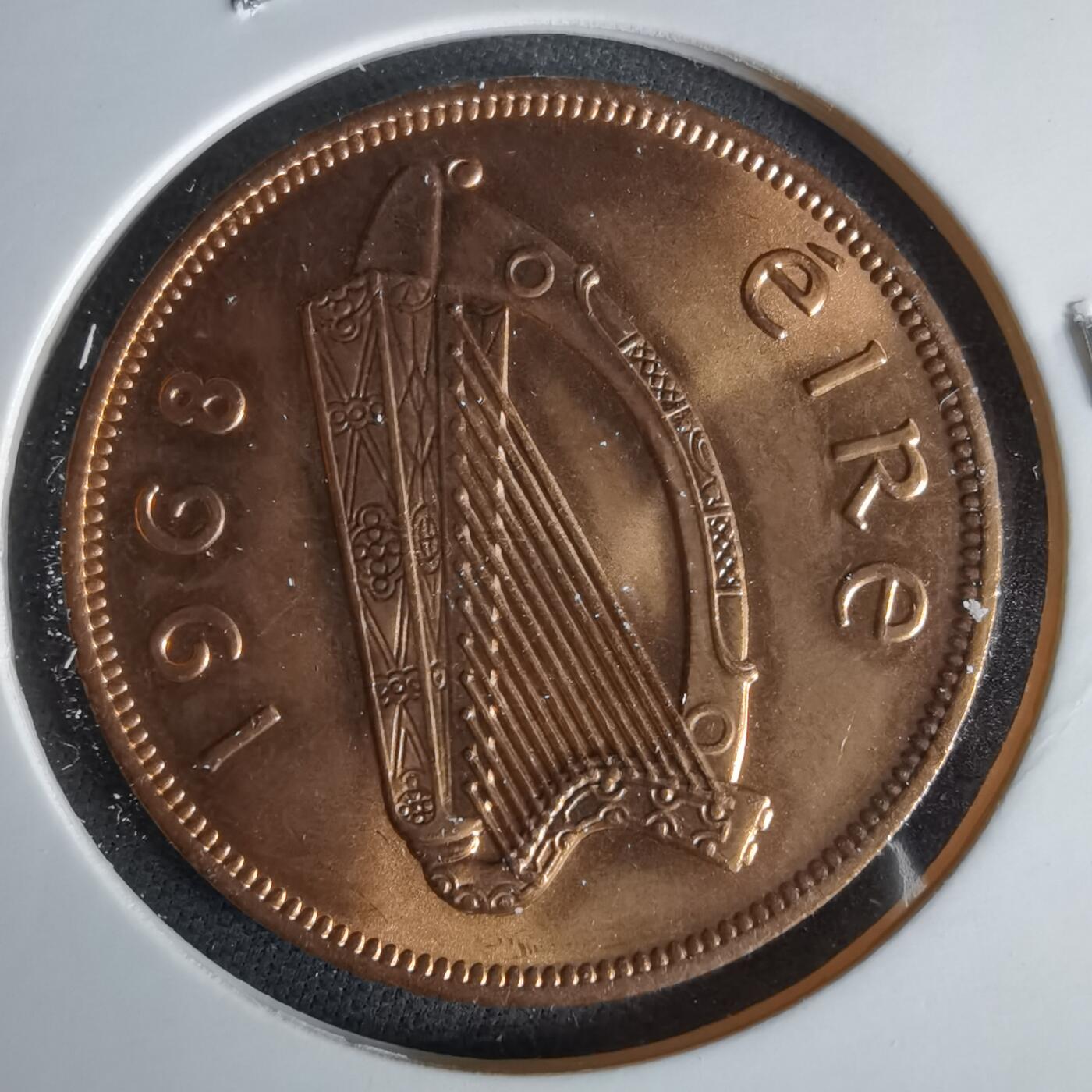 沼泽如烟--第1047场 爱尔兰1968年1便士