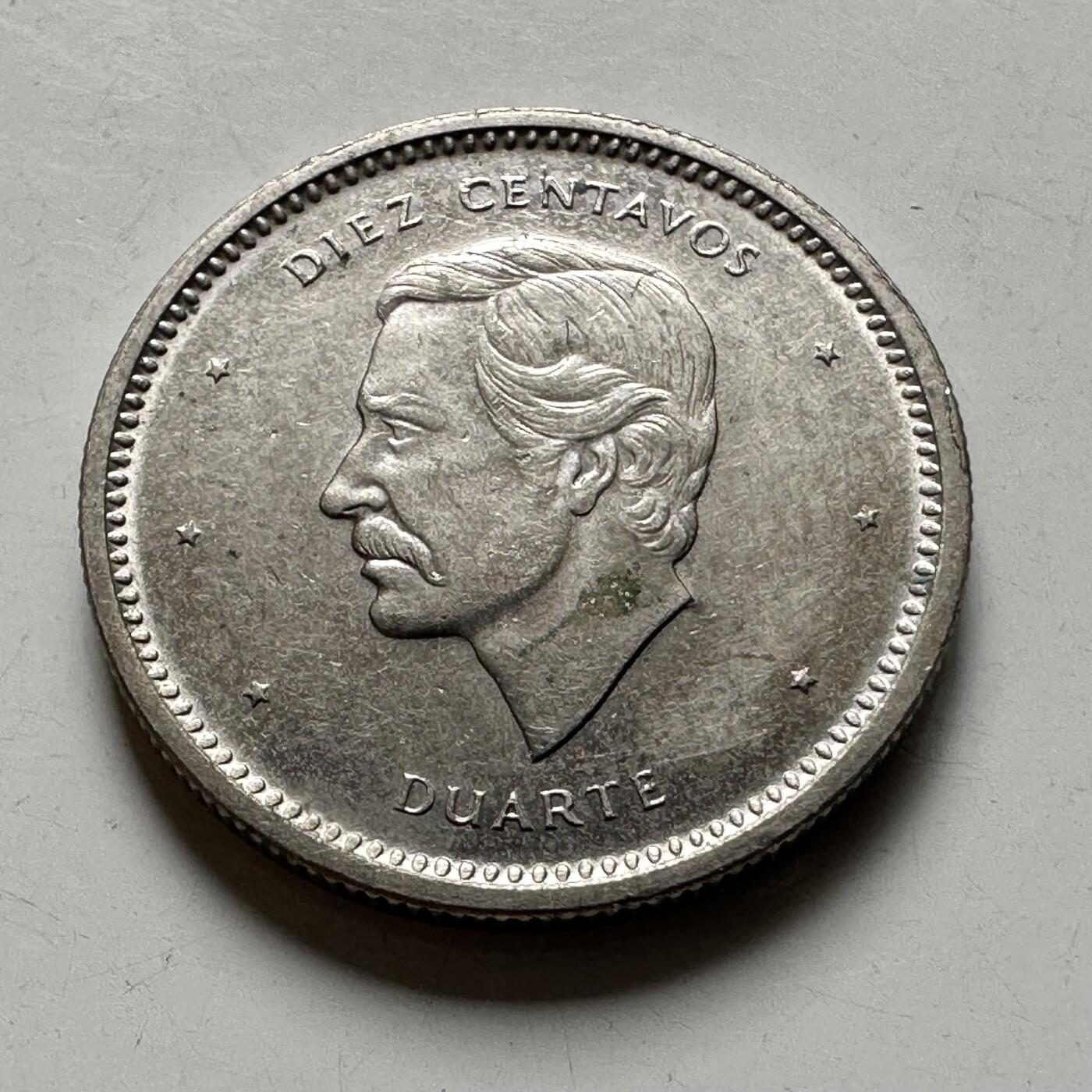 🌹外币初藏🌹🐯2026年第40场   每周二四六晚8️⃣点 世界钱币 多米尼加 1987年  10分