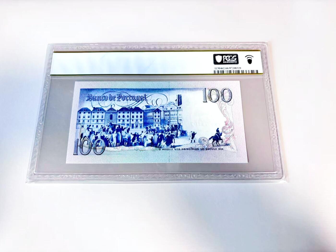 【Blue Auction】世界纸币精拍第807期——18级TOP拍卖/信誉/品质/专业/高效💫 葡萄牙 1985年100埃斯库多 PCGS66EPQ 