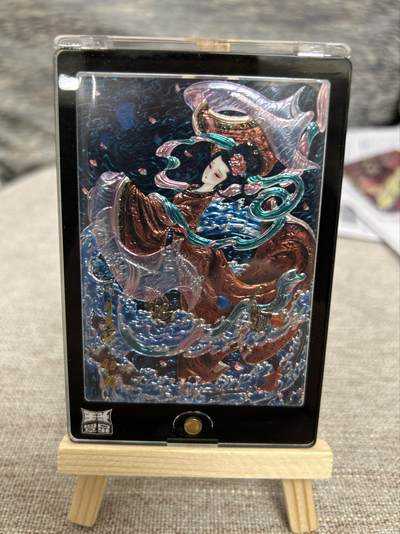 喜灰玩卡拍卖第七期，接拍品0佣金，欢迎送拍，释放现金流，让自己有资金可以购买更多喜欢的卡牌，让别的卡友能淘到更多心仪的卡牌 - 【限编124/300编】卡德曼 画中仙 心染老师绘貂蝉 光刻 限编 124/300编
