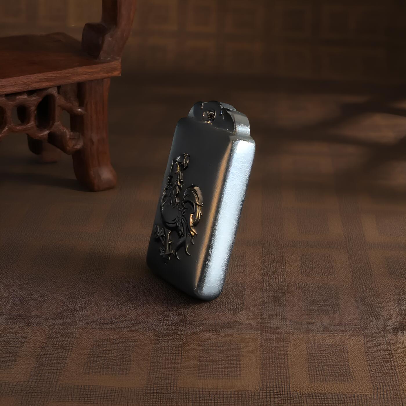 碧月说宝 君子怀瑾·当代和田玉清风专场(八) 和田玉黑青鸡生肖牌