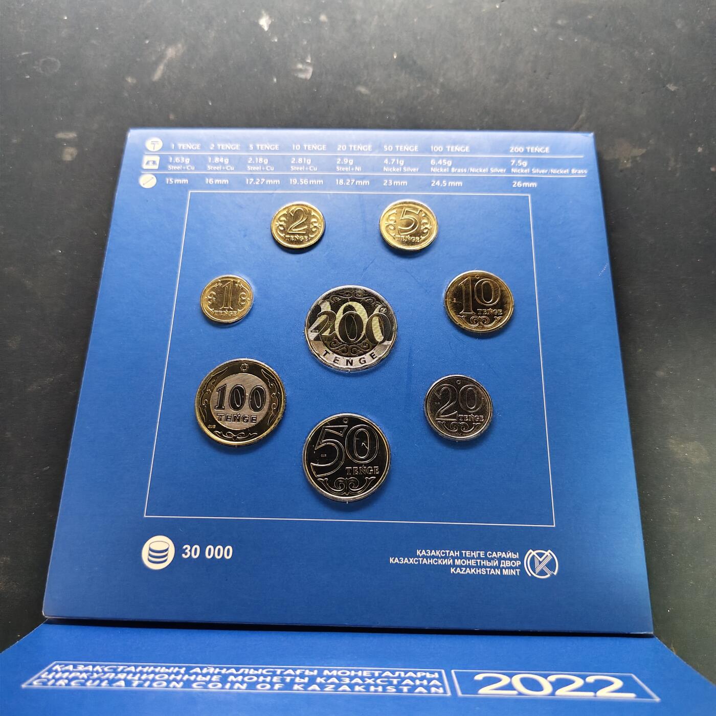 【全场包邮】纯粹捡漏拍521场 哈萨克斯坦官方封装套币3套一组-2022年官方套币+2021年独立30周年官方套币+2022年斯基泰文化纪念套币