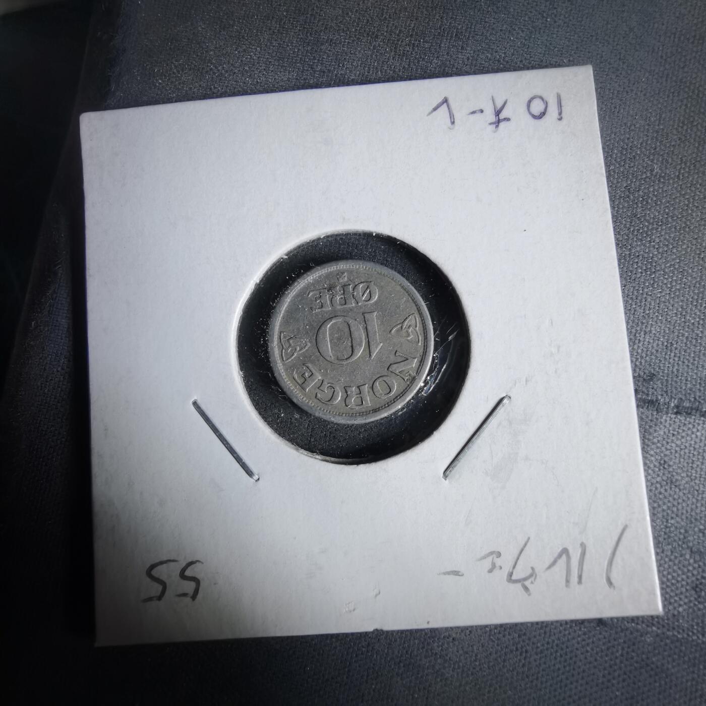 沼泽如烟--第1047场 挪威1955年10欧尔