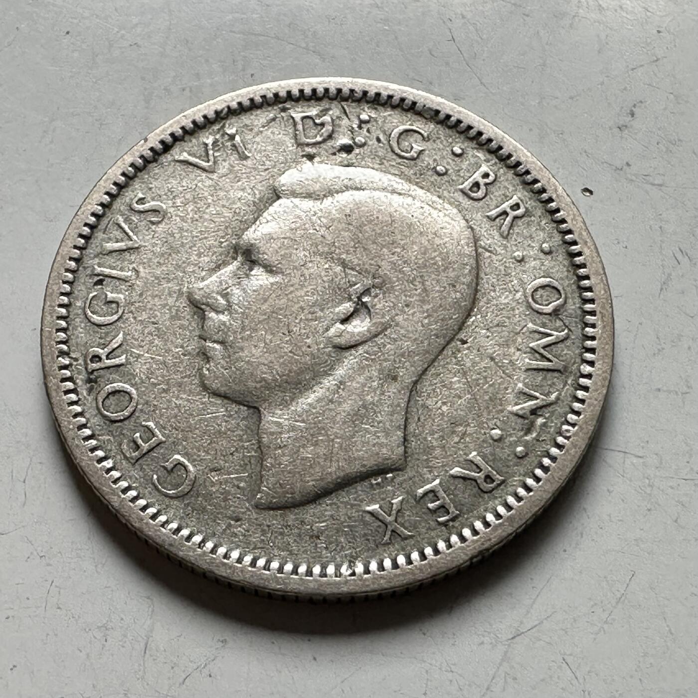 🌹外币初藏🌹🐯2026年第40场   每周二四六晚8️⃣点 世界钱币 英国 1946年 乔治六世 6便士银币 2.83克-19毫米-50%银