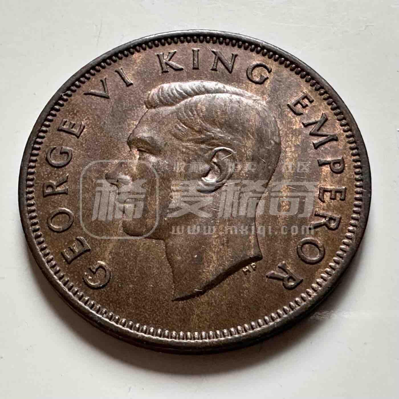 新西兰1945年半便士