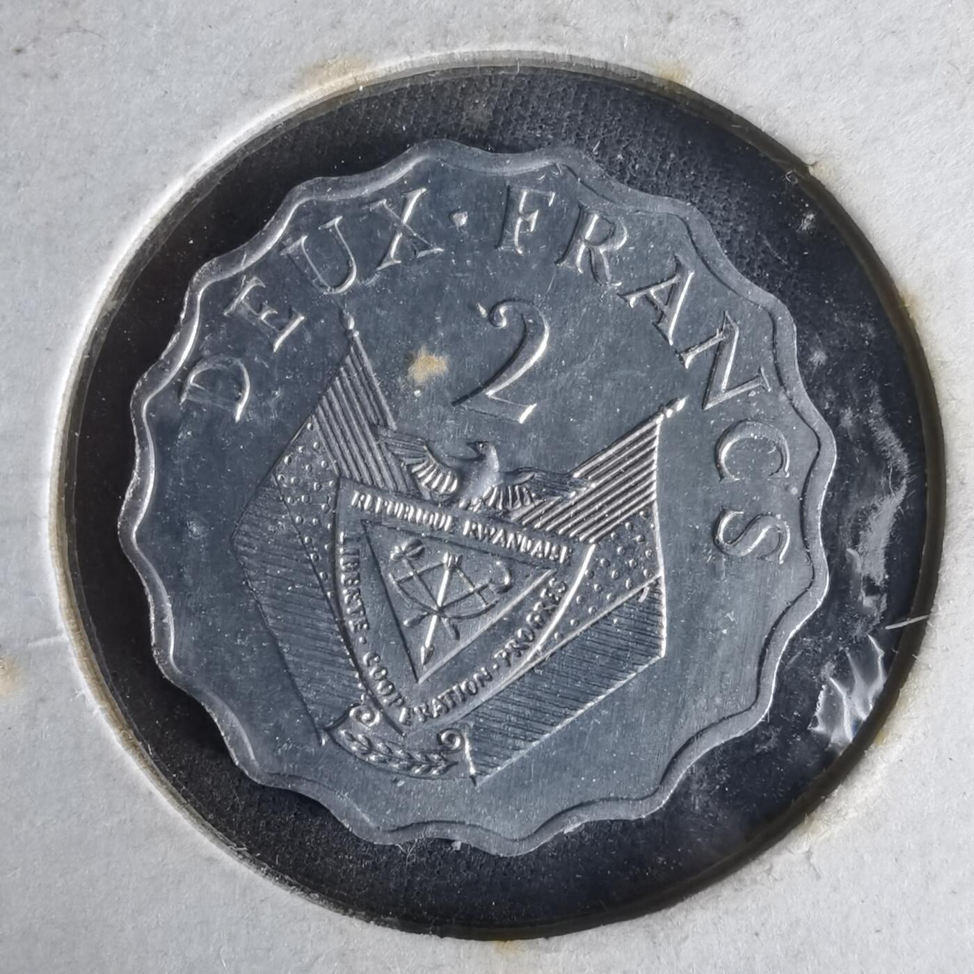 沼泽如烟--第1047场 卢旺达1970年2法郎