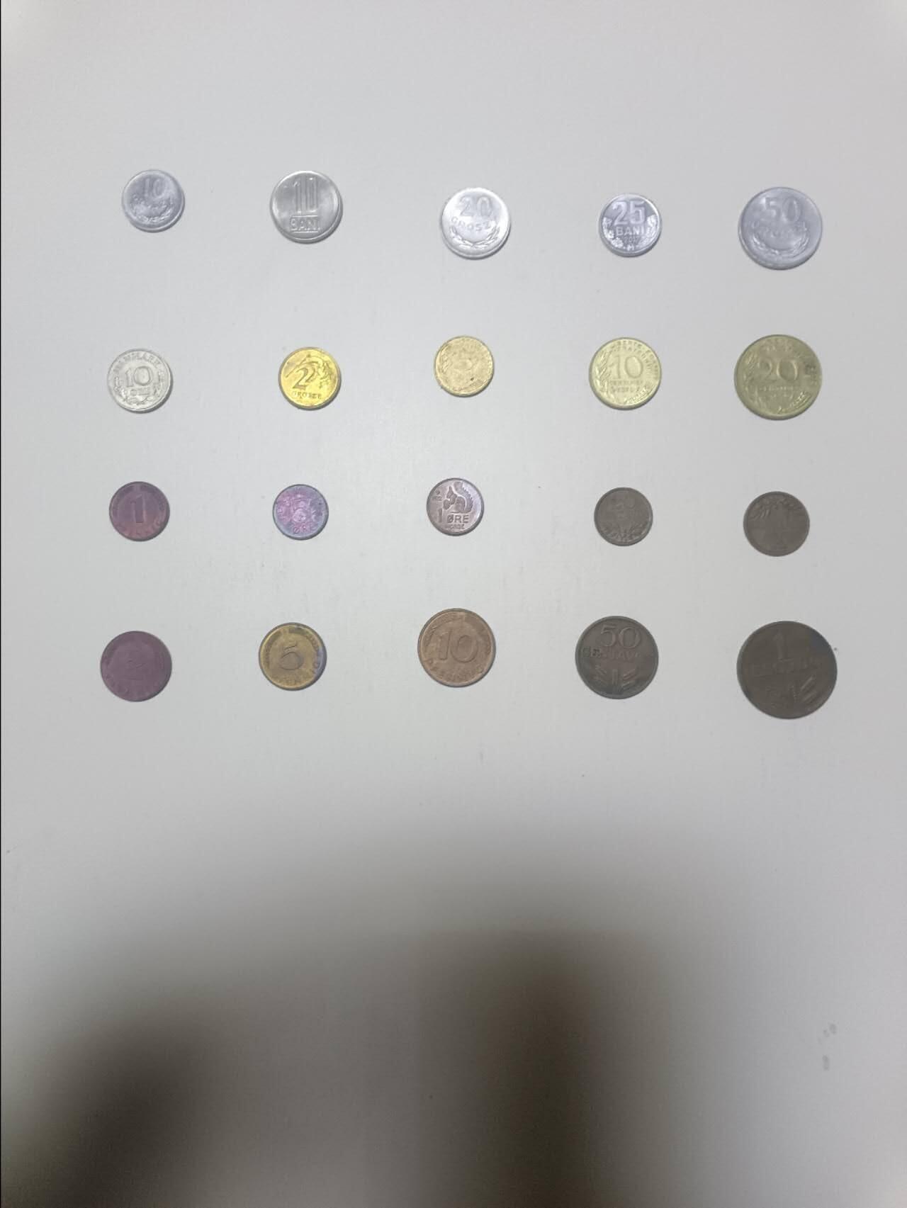 【20260412】非全新纸币和硬币第355场 欧洲国家20枚硬币