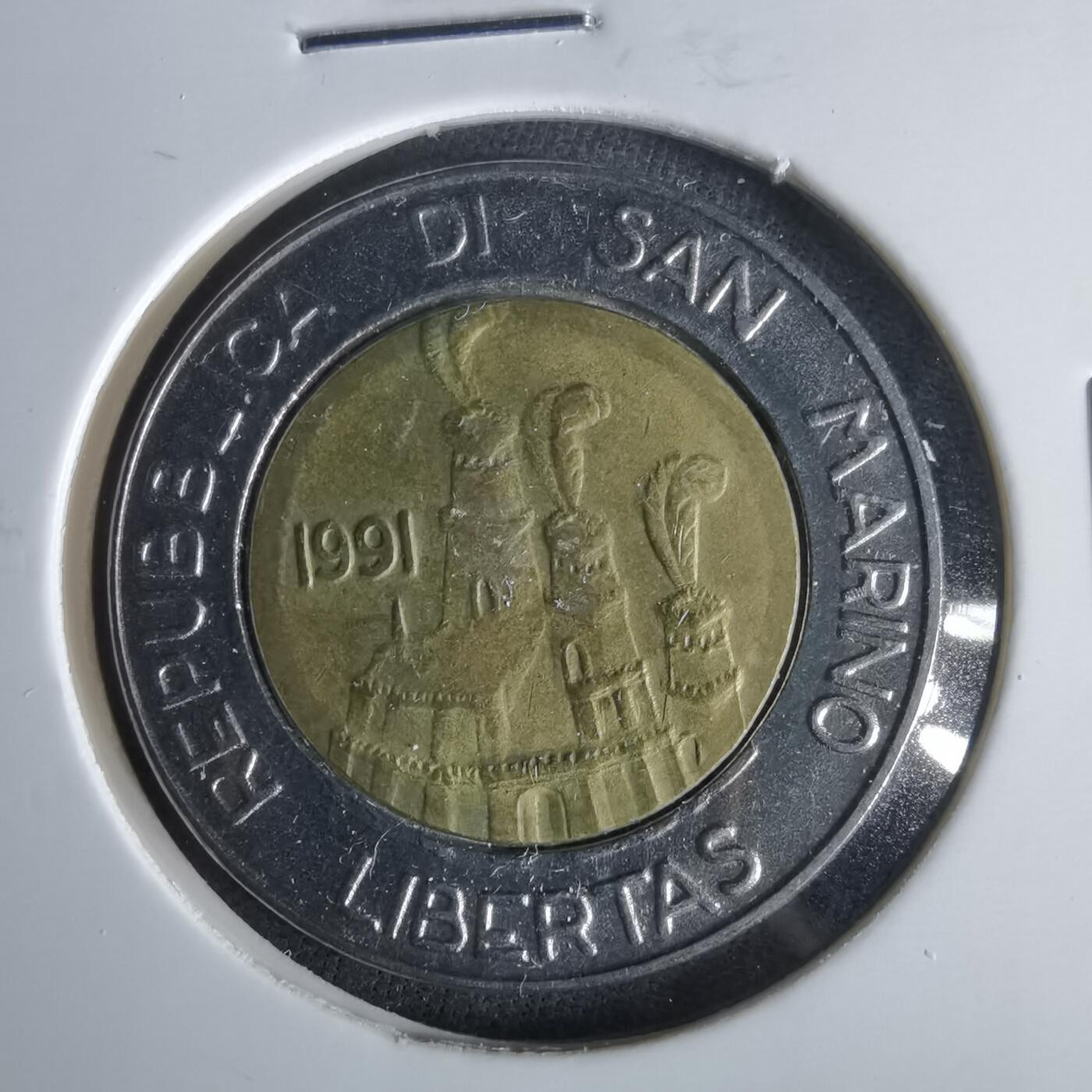 沼泽如烟--第1047场 圣马力诺1991年500里拉