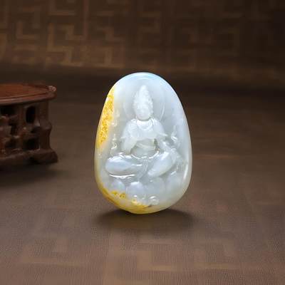 碧月说宝 君子怀瑾·当代和田玉清风专场(八) - 观音挂件