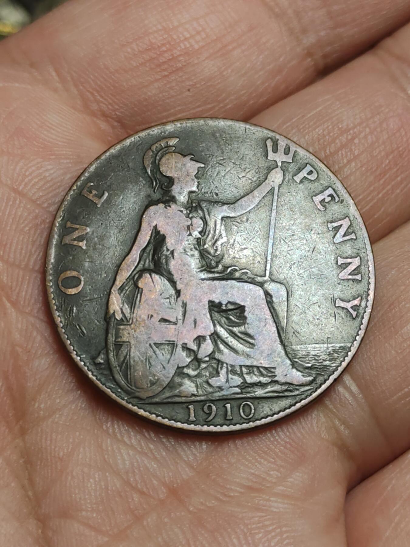 2026年第四十三场(总第二百一十二场）外国好品散币场(免佣金) 英国🇬🇧1910年1便士(爱德华七世逝世年，关门年)